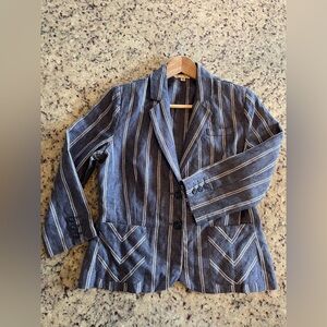 Women’s 100% linen 3/4 sleeve blazer size 4